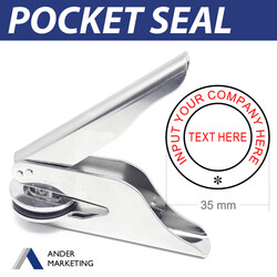 Pocket Seal with Text
