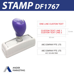 1-2 Line Stamp (Long)