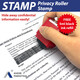 Identity Protection Privacy Roller Stamp
